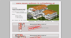 Desktop Screenshot of haus-karoline.mb-architekt.at