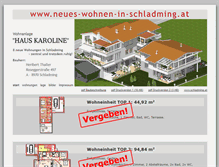 Tablet Screenshot of haus-karoline.mb-architekt.at
